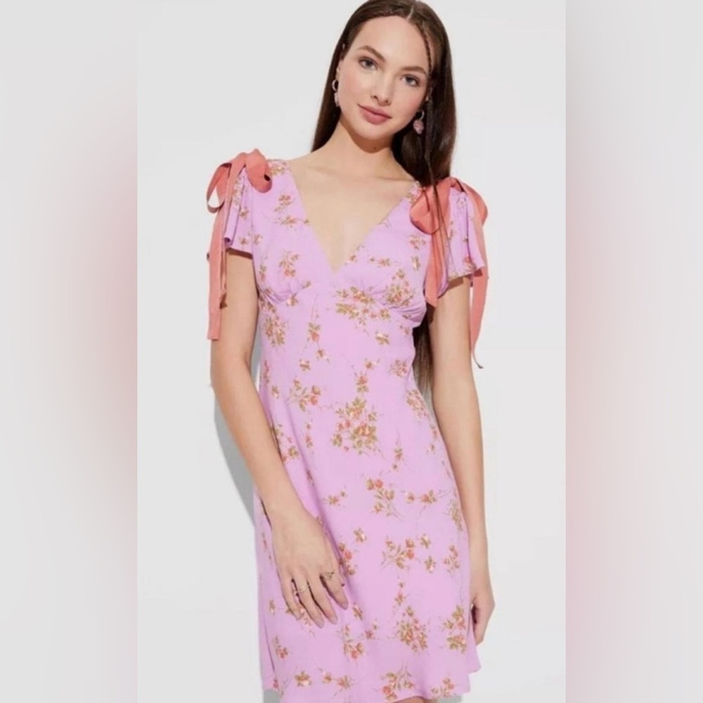 NWT- WILD FABLE Lavender Pink and Orange Mini Dress